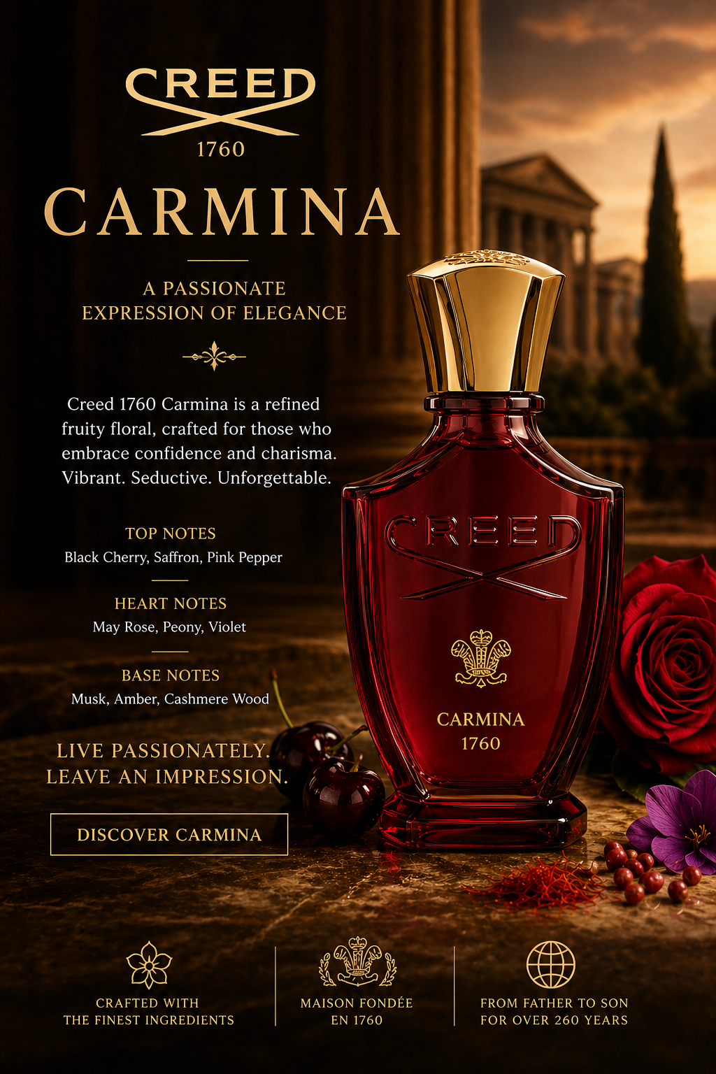 Creed Carmina Eau de Parfum - Luxurious Floral Amber Fragrance